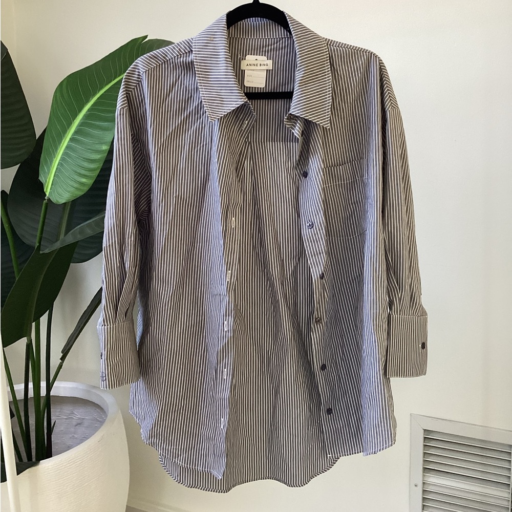Anine Bing Mikan shirt in grey